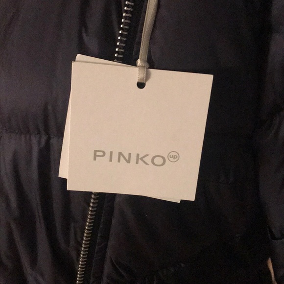 Navy feather down jacket - Picture 5 of 8